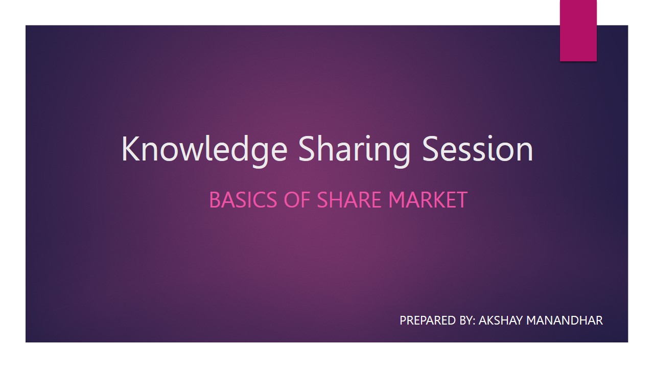 Basics of Share Market